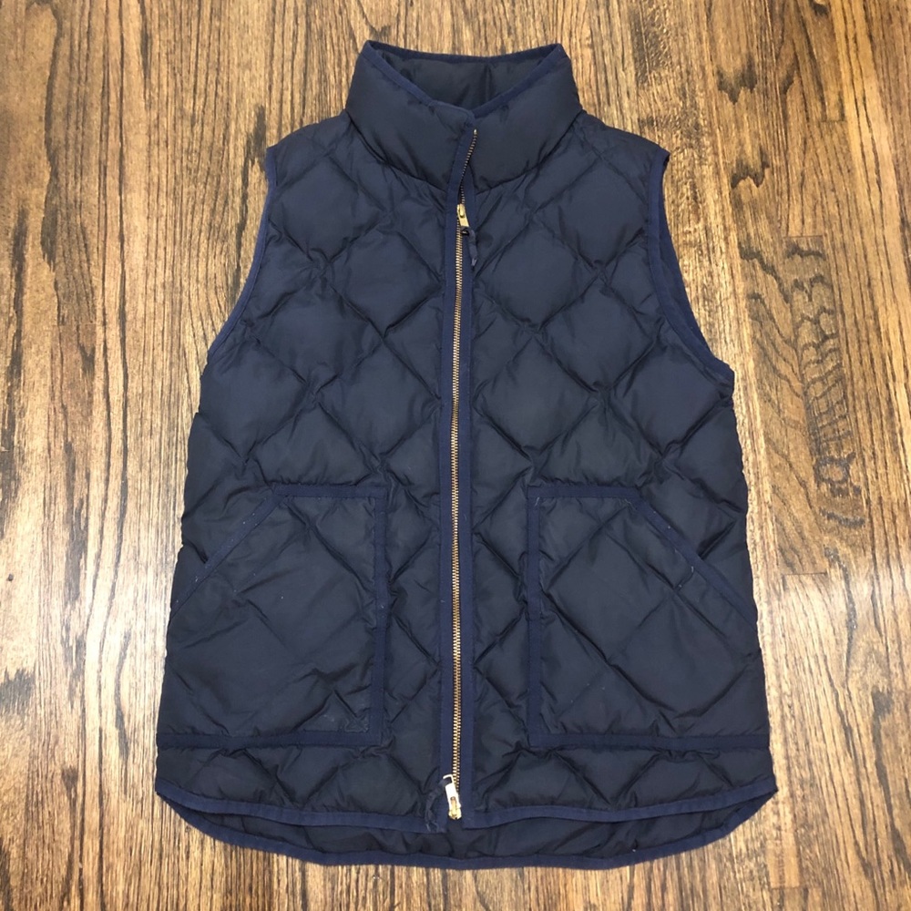Navy Blue J. Crew Puffer Vest